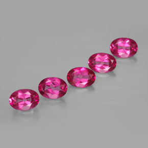 4.58 ct Red Mystic Topaz Stone, Natural Mystic Topaz in Oval Facet Shape for Sale