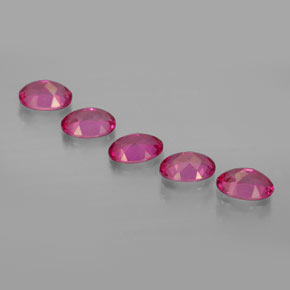 Mystic Topaz Gemstone in 7 x 5 mm (calibrated) Size for Sale, Mystic Topaz Stone in Orange Raspberry Color