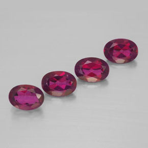 3.94 ct Red Mystic Topaz Stone, Natural Mystic Topaz in Oval Facet Shape for Sale