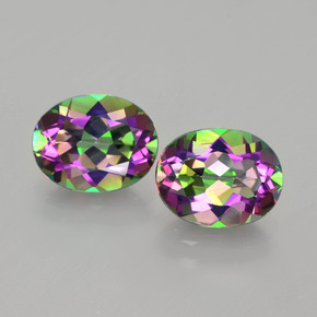 4.55 ct Multicolor Mystic Topaz Gemstone, Mystic Topaz Gem in Oval Facet Shape for Sale.