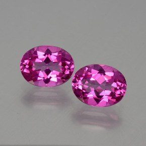 4.37 ct Pink Mystic Topaz Gemstone, Mystic Topaz Gem in Oval Facet Shape for Sale.