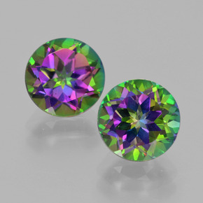 4.80 ct Multicolor Mystic Topaz Gemstone, Mystic Topaz Gem in Round Facet Shape for Sale.