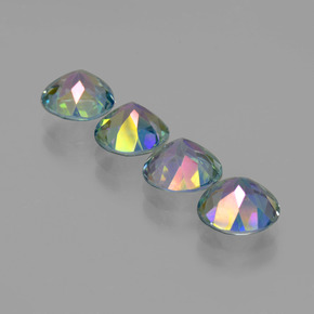 Mystic Topaz Gemstone in 7 mm (calibrated) Size for Sale, Mystic Topaz Stone in Multicolor Color