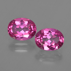4.46 ct Pink Mystic Topaz Gemstone, Mystic Topaz Gem in Oval Facet Shape for Sale.
