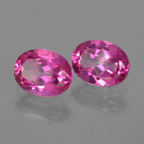 4.46 ct Pink Mystic Topaz Stone, Natural Mystic Topaz in Oval Facet Shape for Sale