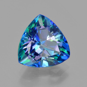 4.74 ct Multicolor Mystic Topaz Stone, Natural Mystic Topaz in Trillion Facet Shape for Sale
