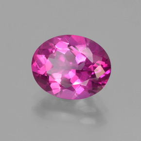 3.10 ct Pink Mystic Topaz Stone, Natural Mystic Topaz in Oval Facet Shape for Sale