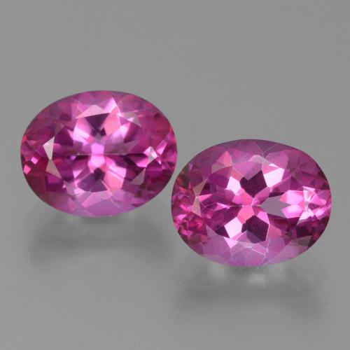 Deep Magenta Mystic Topaz Gem - 3.2ct Oval Facet (ID: 451855)
