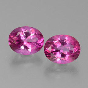 6.42 ct Pink Mystic Topaz Gemstone, Mystic Topaz Gem in Oval Facet Shape for Sale.