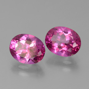 6.42 ct Pink Mystic Topaz Stone, Natural Mystic Topaz in Oval Facet Shape for Sale