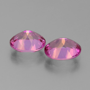 Mystic Topaz Gemstone in 10 x 8 mm (calibrated) Size for Sale, Mystic Topaz Stone in Purplish Pink Color
