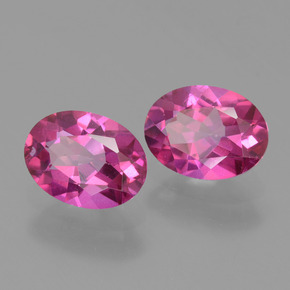 2.86 ctw Pink Mystic Topaz Stones, Natural Mystic Topaz in Oval Facet Shape for Sale
