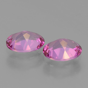 Mystic Topaz Gemstones in 8 x 6 mm (calibrated) Size for Sale, Mystic Topaz Stones in Purplish Pink Color