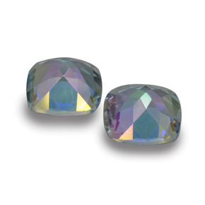 Mystic Topaz Gemstone in 5.1 x 5.1 mm Size for Sale, Mystic Topaz Stone in Multicolor Color