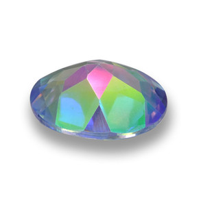 Mystic Topaz Gemstone in 10 x 8 mm (calibrated) Size for Sale, Mystic Topaz Stone in Multicolor Color