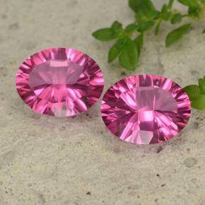Hot Pink Mystic Topaz Gem - 2.1ct Oval Concave Cut (ID: 482878)