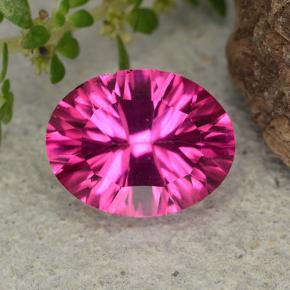 2.1ct Oval Concave Cut Purplish Pink Mystic Topaz Gem for sale 2.1ct Oval Concave Cut Purplish Pink Mystic Topaz Gem (ID: 482915)