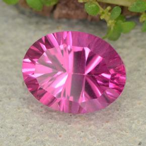 2.24 ct Pink Mystic Topaz Stone, Natural Mystic Topaz in Oval Concave Cut Shape for Sale
