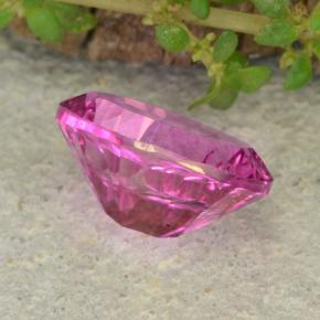 Mystic Topaz Gemstone in 9 x 7 mm (calibrated) Size for Sale, Mystic Topaz Stone in Dark Pink Color