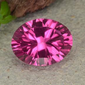2.2ct Oval Concave Cut Purplish Pink Mystic Topaz Gem for sale 2.2ct Oval Concave Cut Purplish Pink Mystic Topaz Gem (ID: 482920)