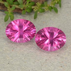 Hot Pink Mystic Topaz Gem - 2.4ct Oval Concave Cut (ID: 482959)