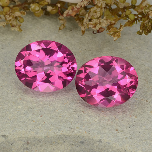 Dark Pink Mystic Topaz Gem - 5.4ct Oval Facet (ID: 482965)