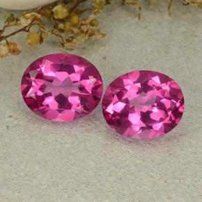 Deep Magenta Мистический Топаз Камень - 5.6ct Фасетный Овал (ID: 482971)