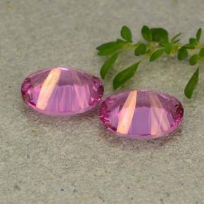 Mystic Topaz Gemstones in 9 x 7 mm (calibrated) Size for Sale, Mystic Topaz Stones in Dark Pink Color
