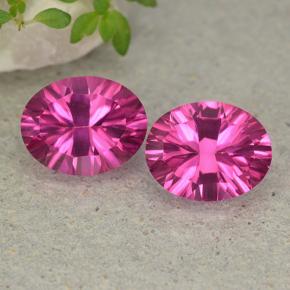 Hot Pink Mystic Topaz Gem - 2.2ct Oval Concave Cut (ID: 482986)