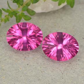 Deep Magenta Mystic Topaz Gem - 2.1ct Oval Concave Cut (ID: 482988)