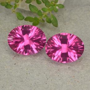 2.1ct Oval Concave Cut Purplish Pink Mystic Topaz Gem for sale 2.1ct Oval Concave Cut Purplish Pink Mystic Topaz Gem (ID: 482990)