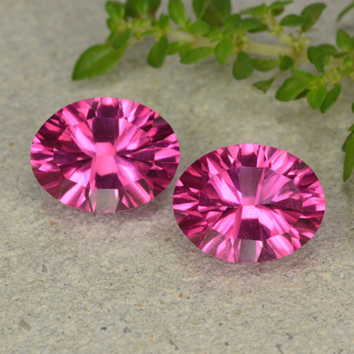 Hot Pink Mystic Topaz Gem - 2.3ct Oval Concave Cut (ID: 483006)