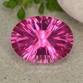 Deep Magenta Мистический Топаз Камень - 9.5ct Овал с Вогнутой Огранкой (ID: 483010)