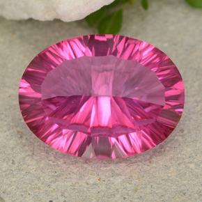 8.8ct Oval Concave Cut Purplish Pink Mystic Topaz Gem for sale 8.8ct Oval Concave Cut Purplish Pink Mystic Topaz Gem (ID: 483015)