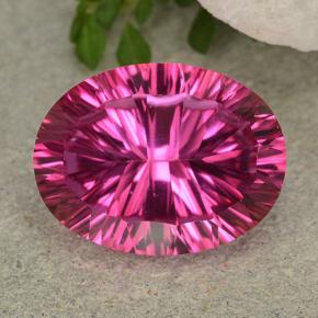 10.2ct Oval Concave Cut Purplish Pink Mystic Topaz Gem for sale 10.2ct Oval Concave Cut Purplish Pink Mystic Topaz Gem (ID: 483028)
