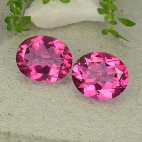 Deep Magenta Mystic Topaz Gem - 4.8ct Oval Facet (ID: 483044)