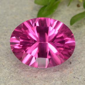 2.2ct Oval Concave Cut Purplish Pink Mystic Topaz Gem for sale 2.2ct Oval Concave Cut Purplish Pink Mystic Topaz Gem (ID: 483050)