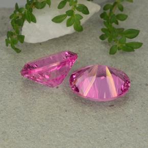 Mystic Topaz Gemstones in 12 x 10 mm (calibrated) Size for Sale, Mystic Topaz Stones in Deep Magenta Color