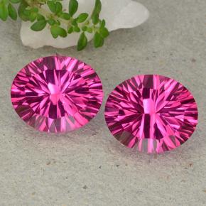 11.3ct Oval Concave Cut Purplish Pink Mystic Topaz for sale thumb image of 11.3ct Oval Concave Cut Purplish Pink Mystic Topaz (ID: 483075)