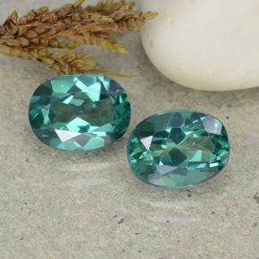 3.26 ctw Green Mystic Topaz Gemstones, Mystic Topaz Gems in Oval Facet Shape for Sale.