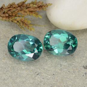 3.26 ctw Green Mystic Topaz Stones, Natural Mystic Topaz in Oval Facet Shape for Sale