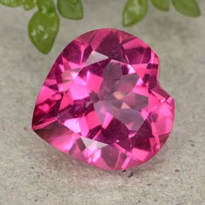 4.9ct Heart Facet Purplish Pink Mystic Topaz for sale thumb image of 4.9ct Heart Facet Purplish Pink Mystic Topaz (ID: 484965)
