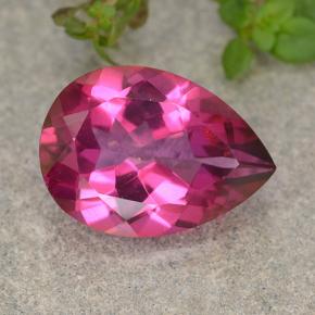Rosado intenso Topacio Místico Gema - 6ct Corte en forma de pera (ID: 487499)