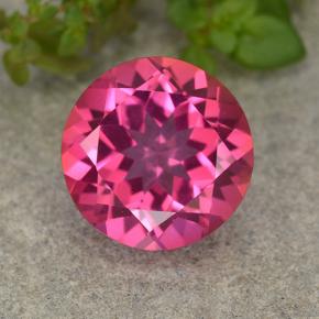 Hot Pink Mystic Topaz Gem - 4ct Round Facet (ID: 487529)