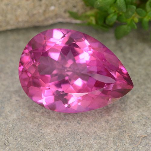 Topazio mistico rosa taglio pera da 6,64 ct dal Brasile, dimensione 14,1 x 10mm, pietra preziosa naturale Rivestito , purezza VVS-VS, Topazio mistico Sfaccettatura a pera da 1 pz, durezza Mohs di 8 - 8 adatto per gioielli da indossare ogni giorno, Photo A