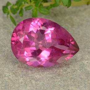 Rose foncé Topaze Mystique gemme - 6.7ct Poire facette (ID: 488176)
