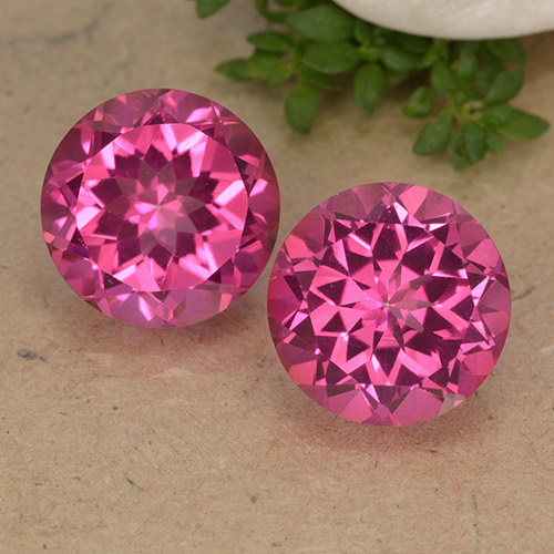 Hot Pink Mystic Topaz Gem - 4.5ct Round Facet (ID: 488252)
