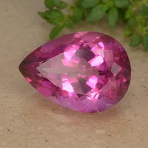 6.77 ct Pink Mystic Topaz Stone, Natural Mystic Topaz in Pear Facet Shape for Sale