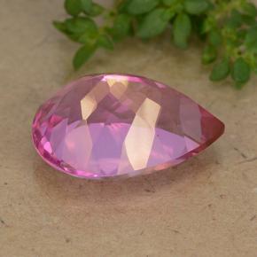 Mystic Topaz Gemstone in 14 x 10 mm (calibrated) Size for Sale, Mystic Topaz Stone in Hot Pink Color