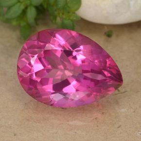 Deep Magenta Мистический Топаз Камень - 6.3ct Фасетная Груша (ID: 488310)